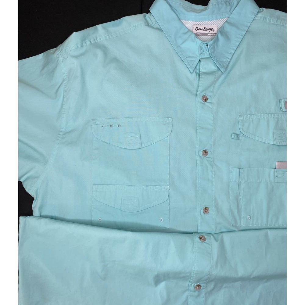 Columbia PFG Beau Rivage Casino Vented Fishing Shirt Mens 2XL Short Sleeve - Picture 7 of 8